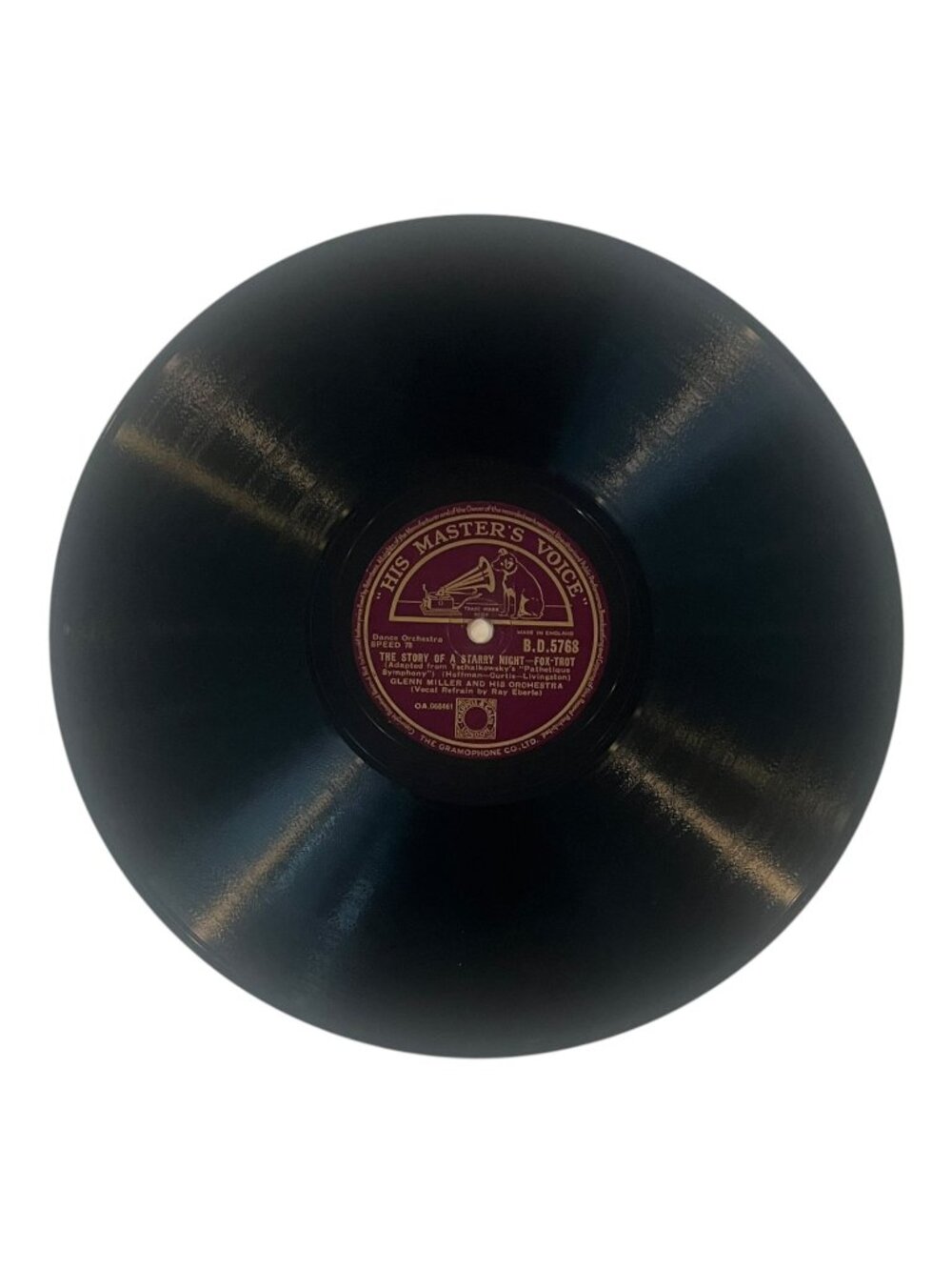 Glenn Miller - The Story Of A Starry Night - 78 RPM Record